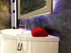 Banyo ve  mutfak tezgah aras�nda Travertino italyan boya